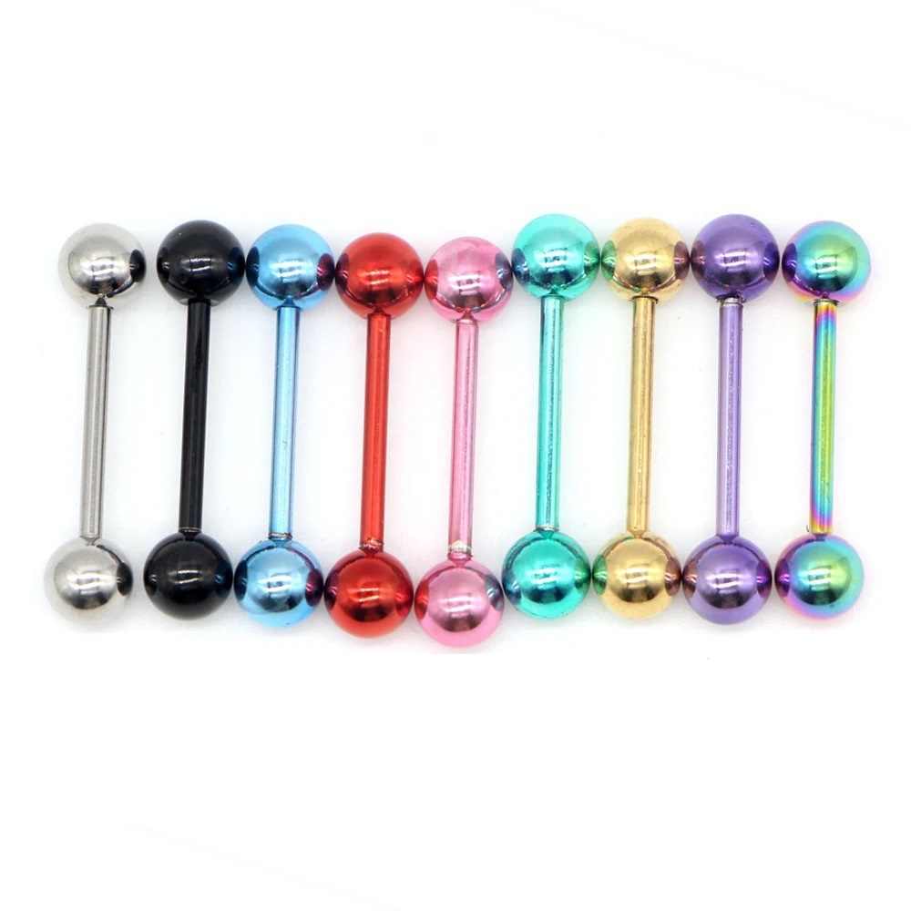 Пиърсинг обица червен метал - Image 2