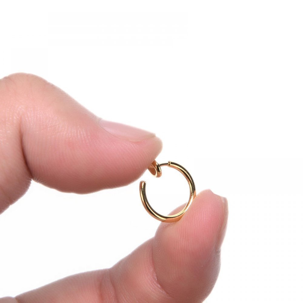 Ефектна обица имитация на стомана - Image 5