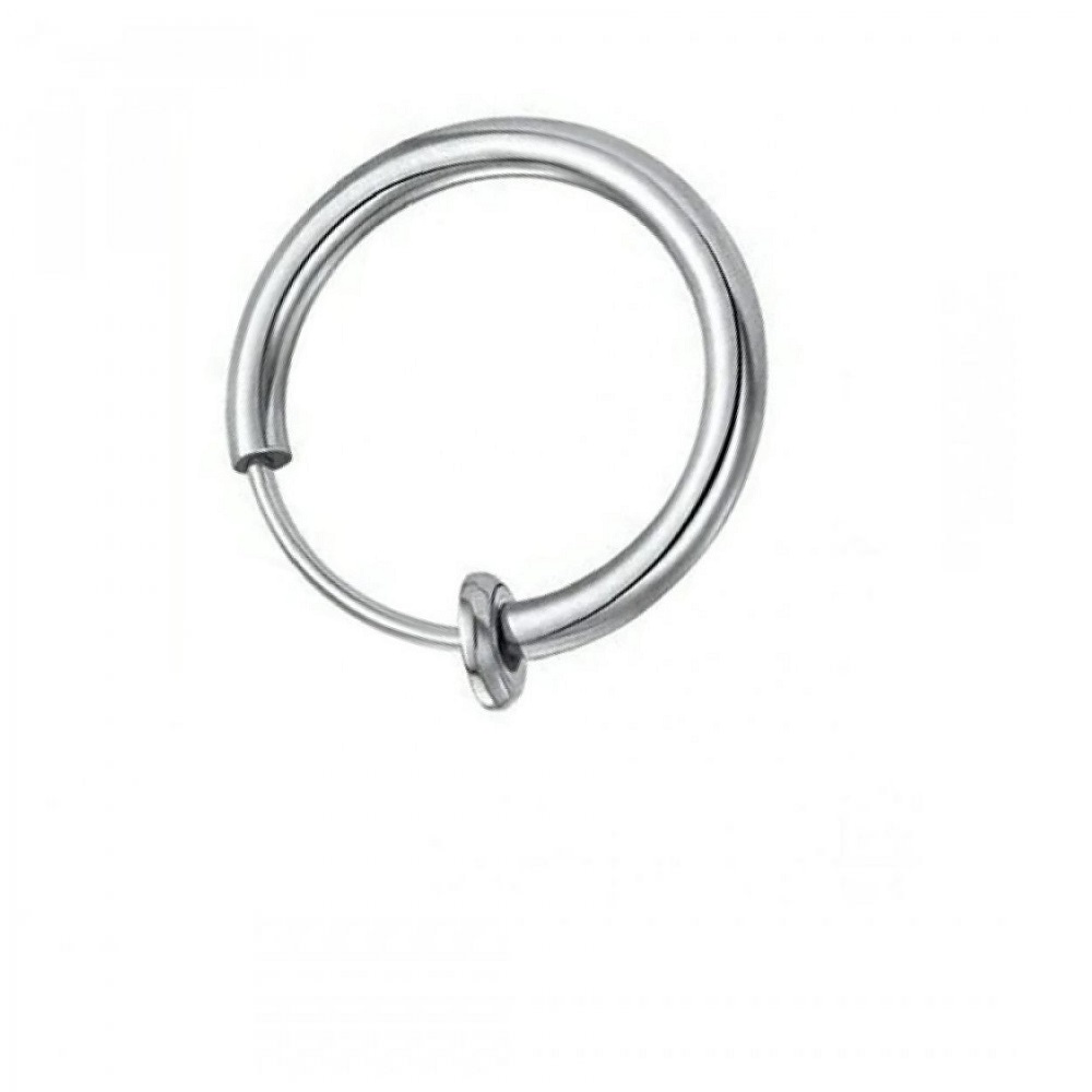 Ефектна обица имитация на стомана