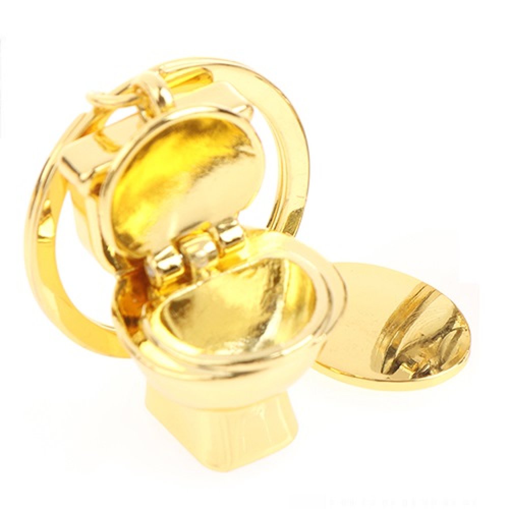 Ключодържател златна тоалетна чиния - Image 2