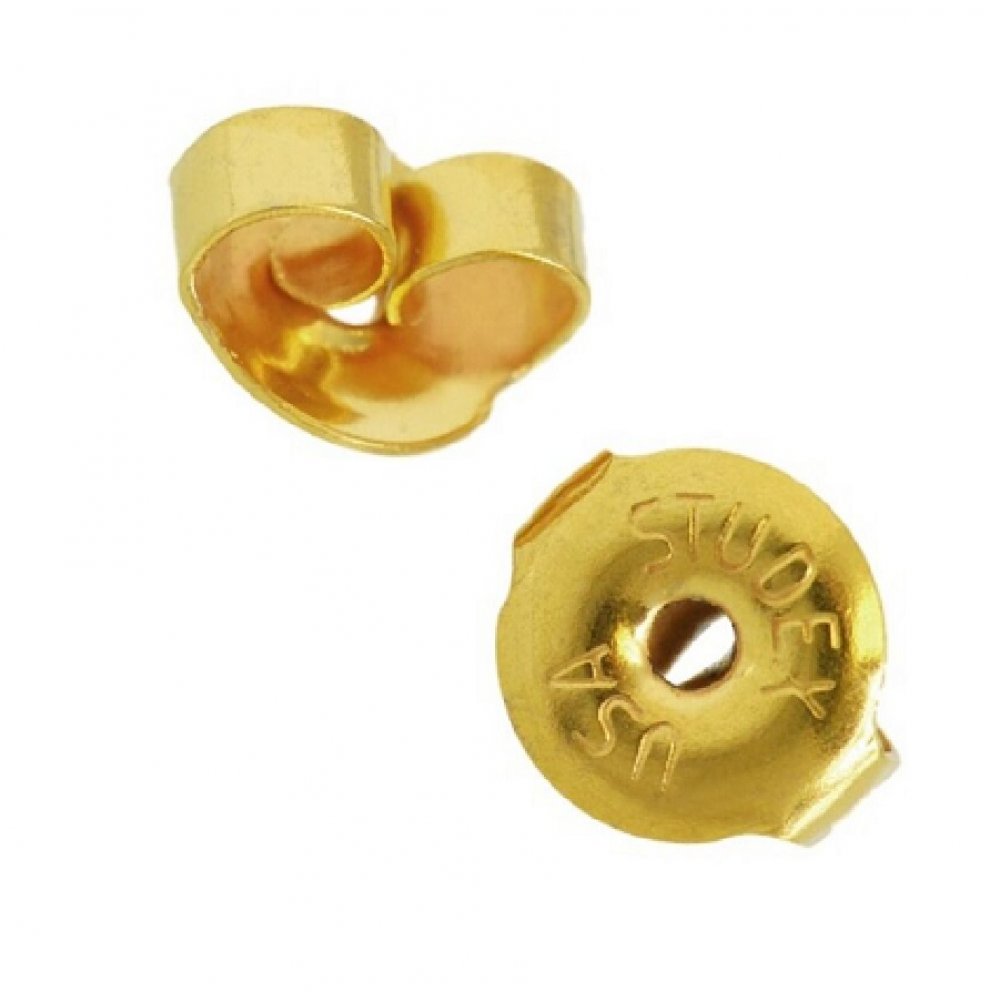 Малки златни обици обици за уши - Image 4