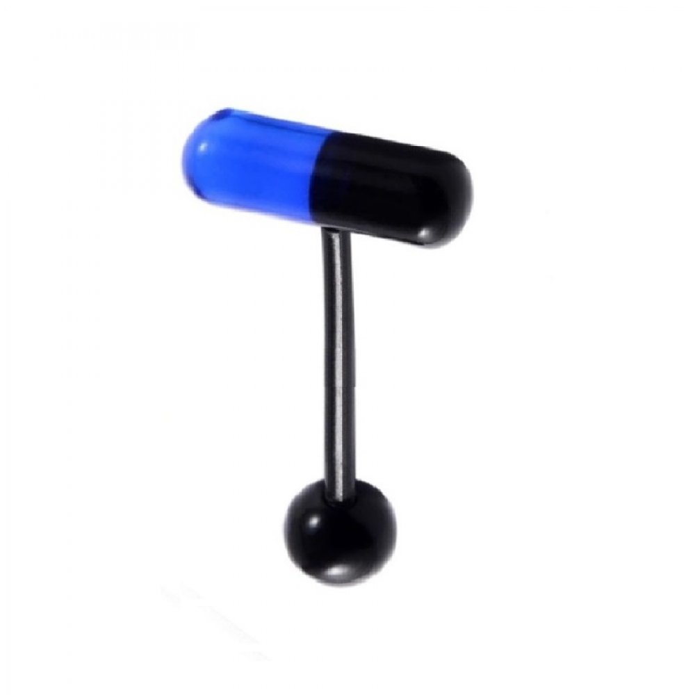 Обица за език в два цвята