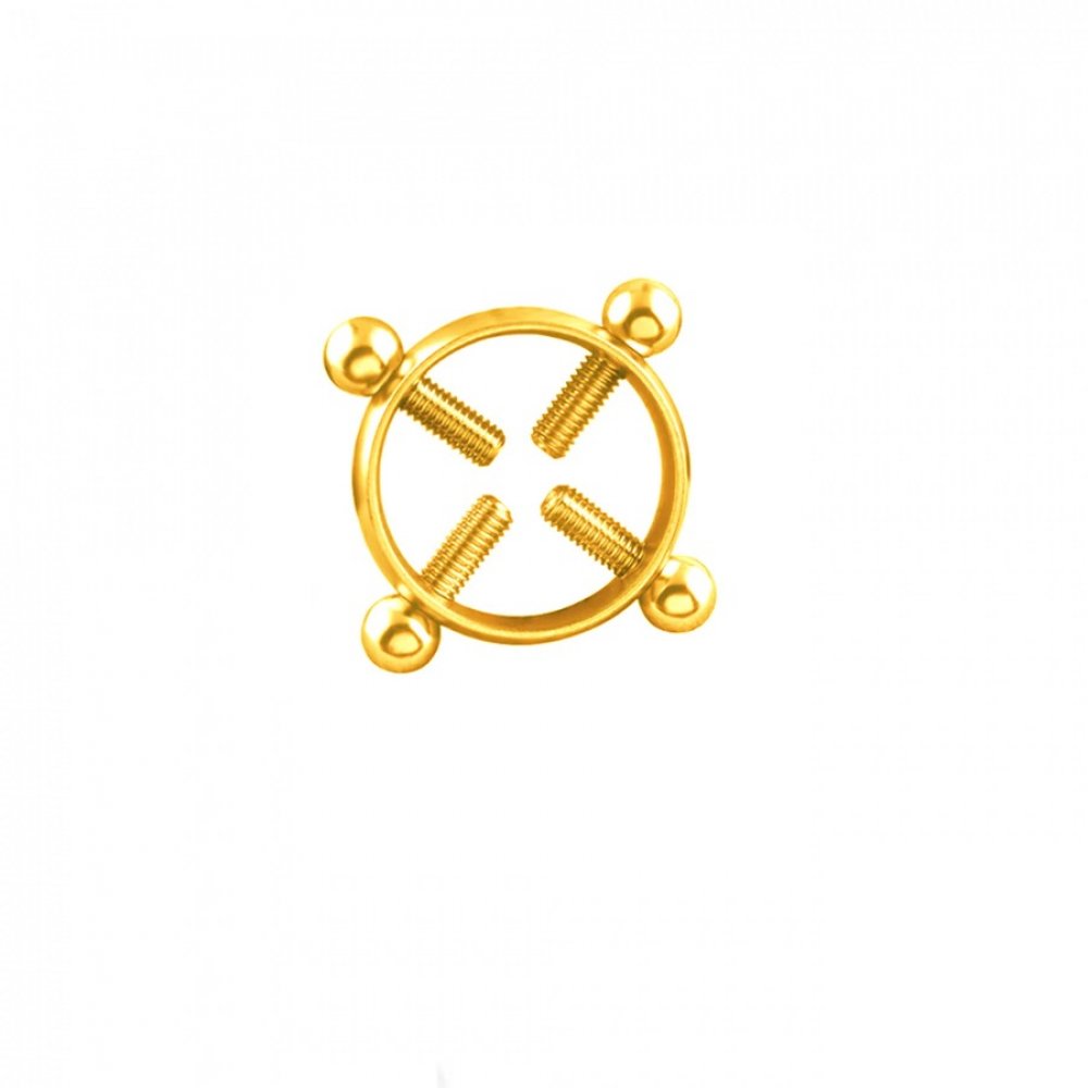 Златен пръстен обица на зърното