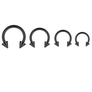 Обици черна стомана